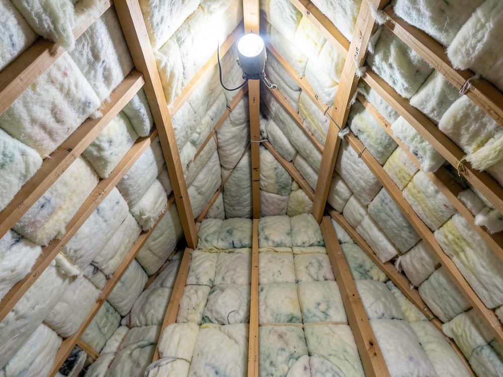 Isolation thermique posée entre les chevrons d'un comble aménageable